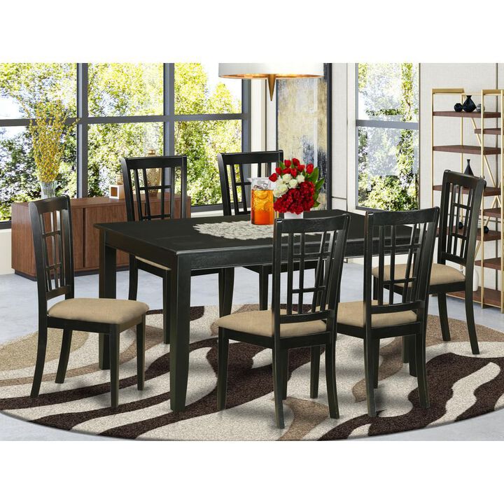 7 Pc Dining room set -Kitchen Table and 6 Dining Chairs