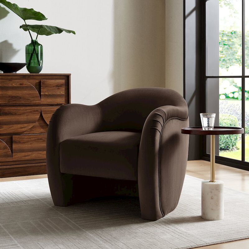 Compose Performance Velvet Accent Chair image number 7
