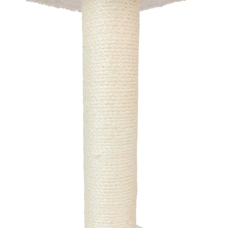 Armarkat Ivory Fleece Covered 53 High Real Wood Cat Tree