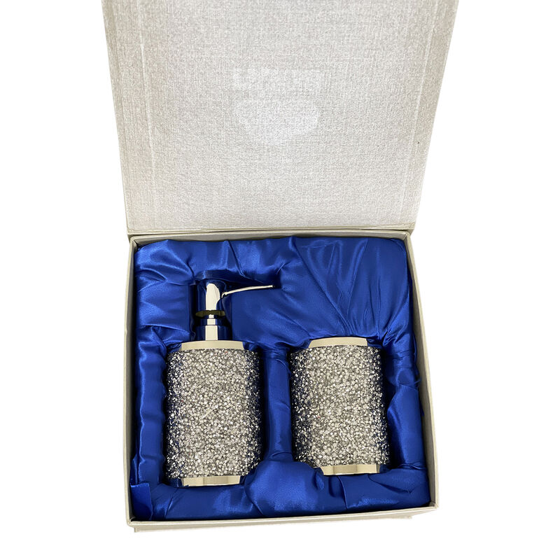 Exquisite 2 Piece Soap Dispenser and Toothbrush Holder in Gift Box image number 3