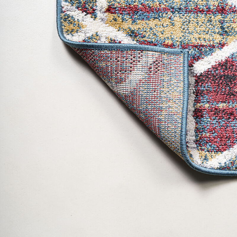 Tumbling Blocks Modern Geometric Area Rug