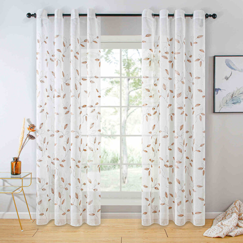 Dolce Mela Sheer Curtains Panel