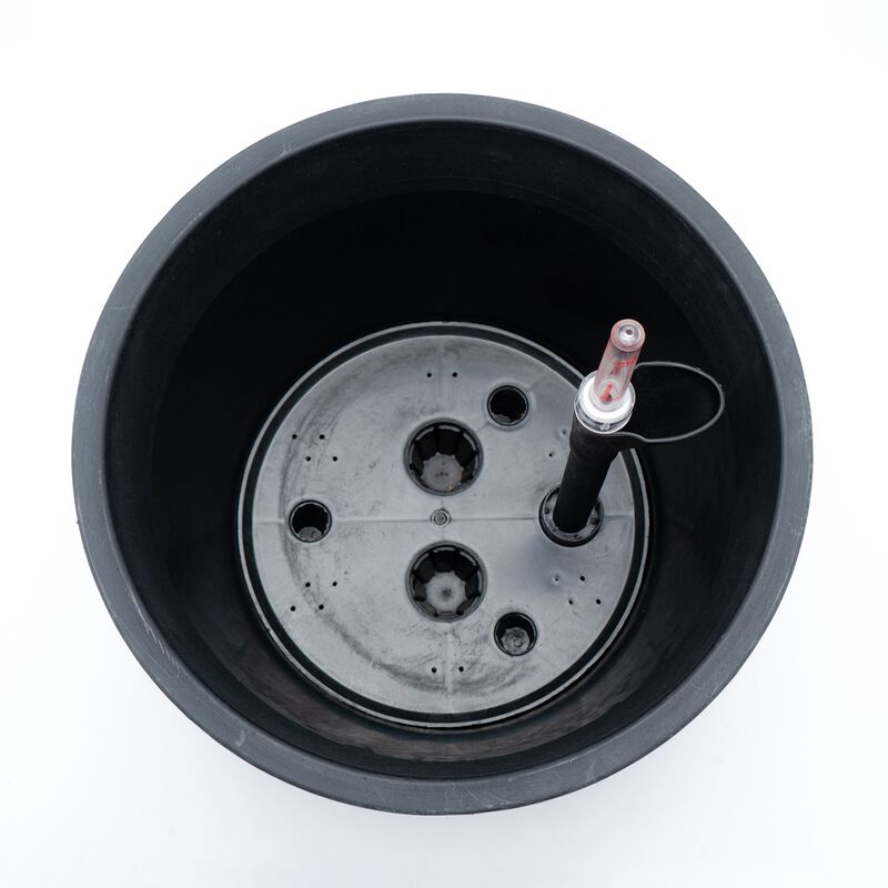 13 in.Gray Wicker Self-watering Planter image number 5