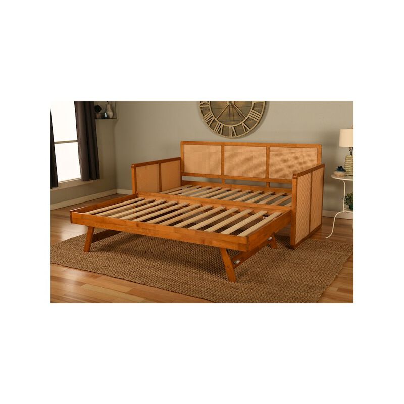 Abaco Pop-Up Daybed with Mattresses - Honey Finish image number 3