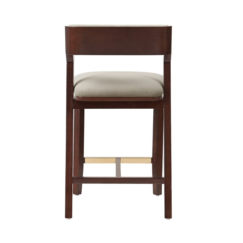 Patricia Beige Counter Stools (Set of 2)