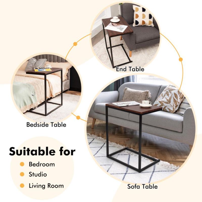 Hivvago 26 Inch Beside Sofa Laptop Holder End Stand Desk