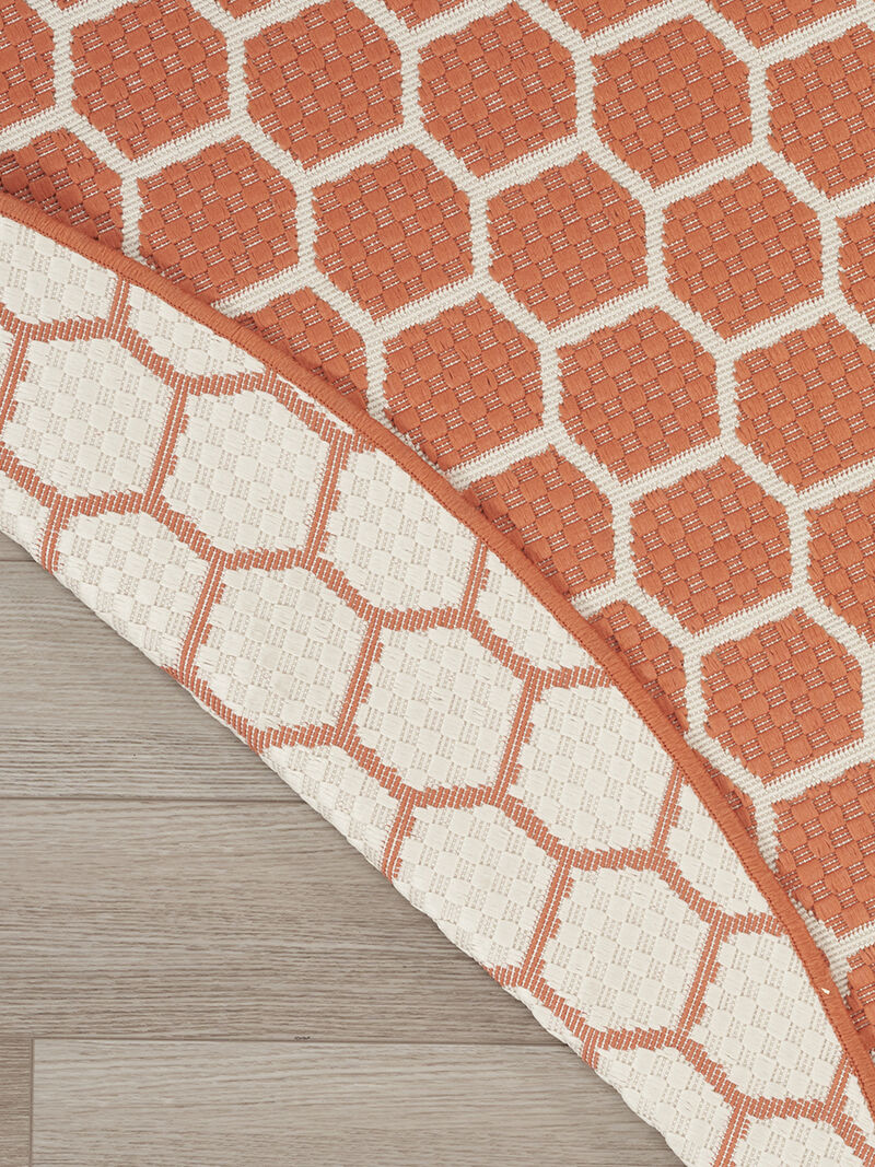 Twist Reversible TWS01 Coral 8' x Round Rug
