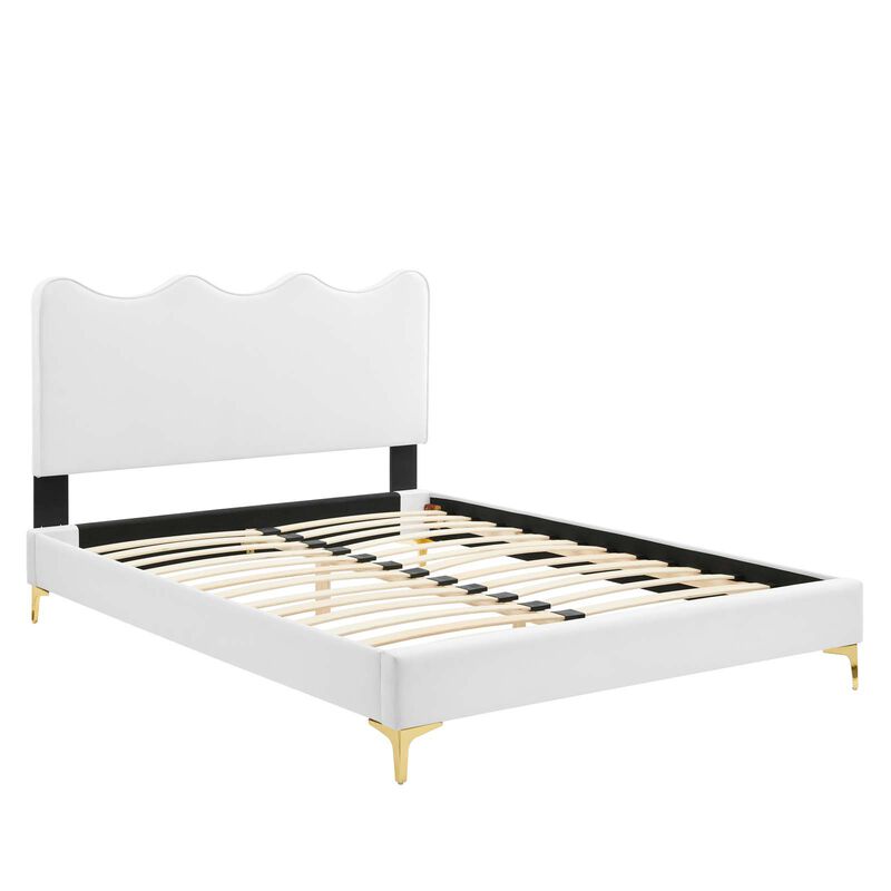 Modway - Current Performance Velvet Full Platform Bed image number 3