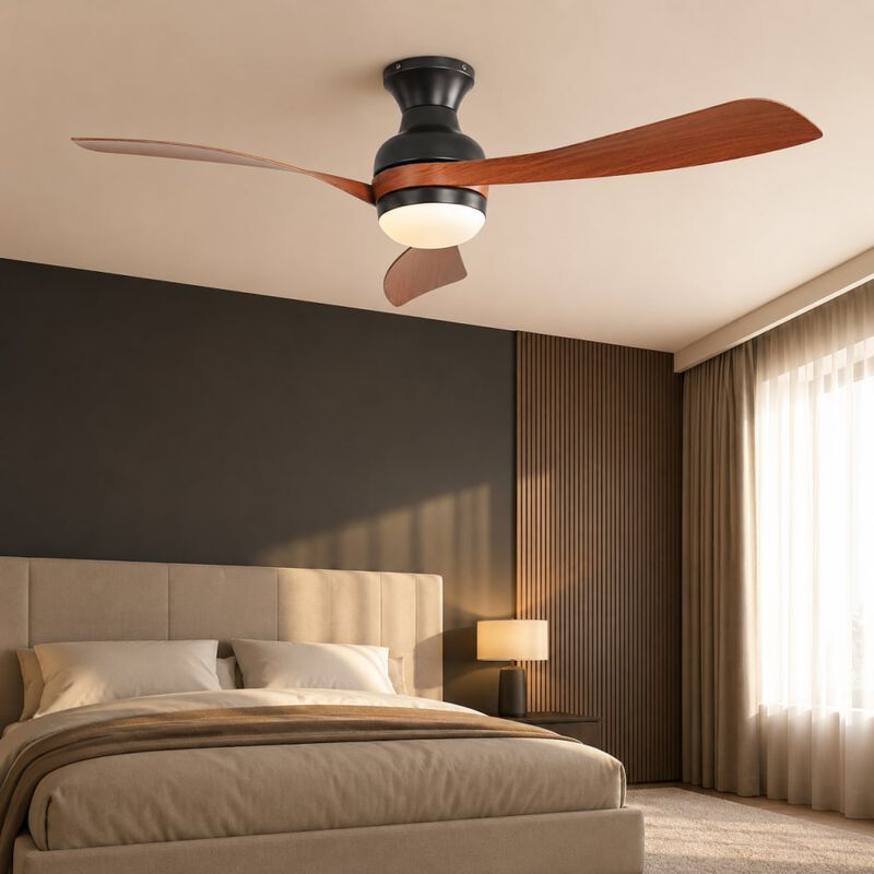52" Ceiling Fan with Dimmable LED Light, Reversible DC Motor and Remote Control image number 2