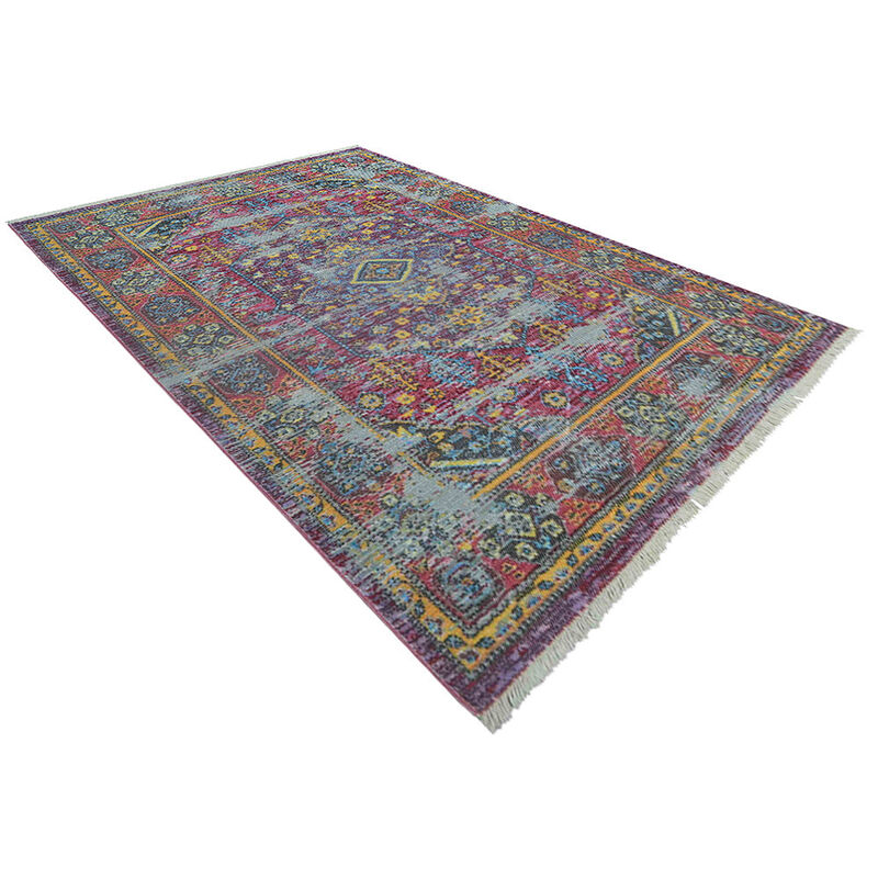 RUGSOTIC CARPETS MACHINE MADE POLYESTER AREA RUGS  - Rectangle Shape, Classic Oriental Traditional  Design, Low Pile Machine Made Area Rugs (M00060) image number 2