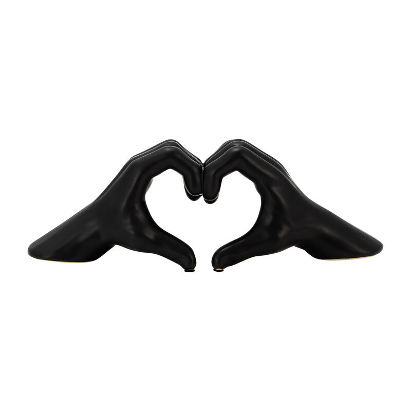 5" Hand-heart, Black image number 0