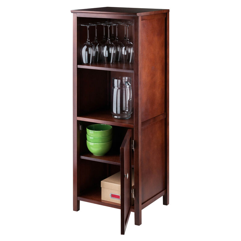 Winsome 94421 Pantry Cupboard with 2 Shelves, Antique Walnut (94421)