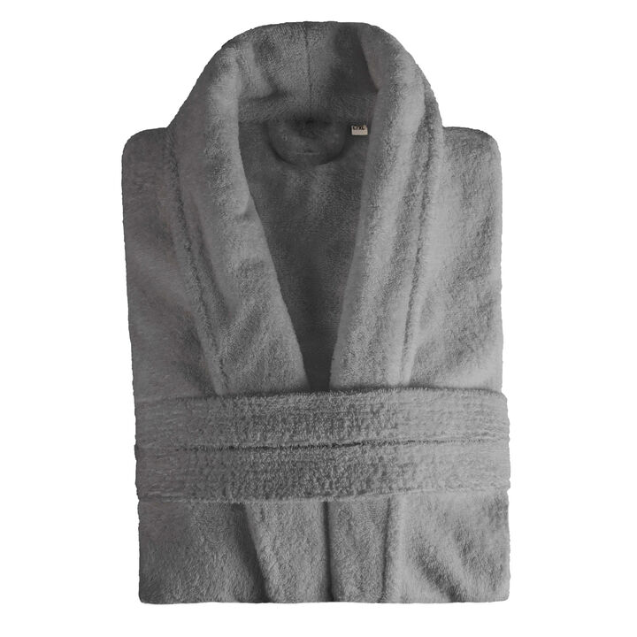 Soft Classic Men&rsquo;s Bathrobe in Turkish Cotton with Adjustable Waist Belt