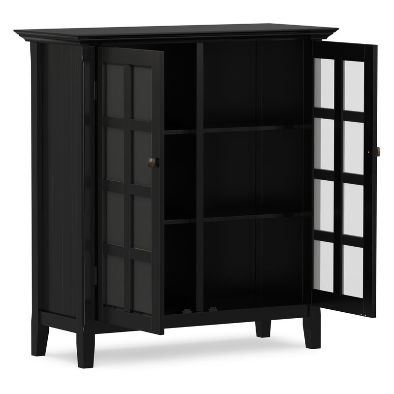 Acadian 39 inch Wide Solid Wood Transitional Storage Cabinet in Black image number 4