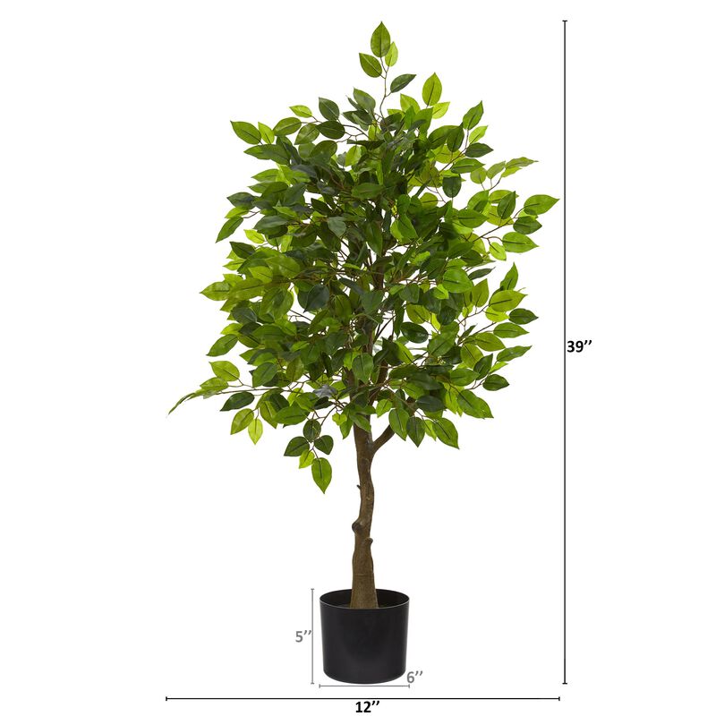Hivvago 39 Inches Ficus Artificial Tree