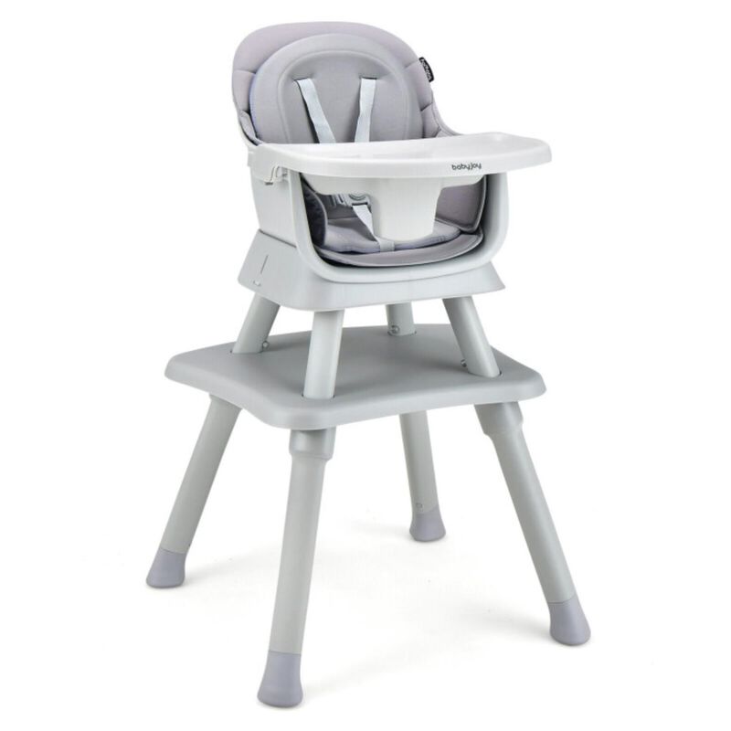Hivvago 6-in-1 Convertible Baby High Chair with Adjustable Removable Tray