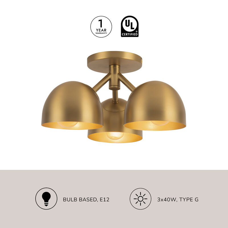 Fosso 13 in Semi Flush Mount image number 8