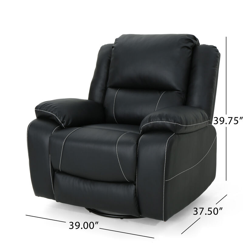 Merax Faux Leather Manual Swivel Standard Recliner
