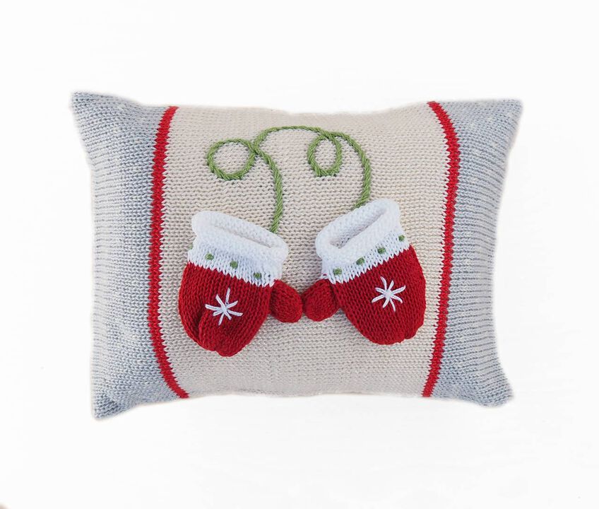 Handmade Mitten Mini Christmas Pillow