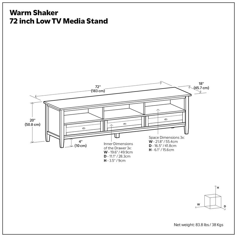 Clezif Wide TV Stand image number 9