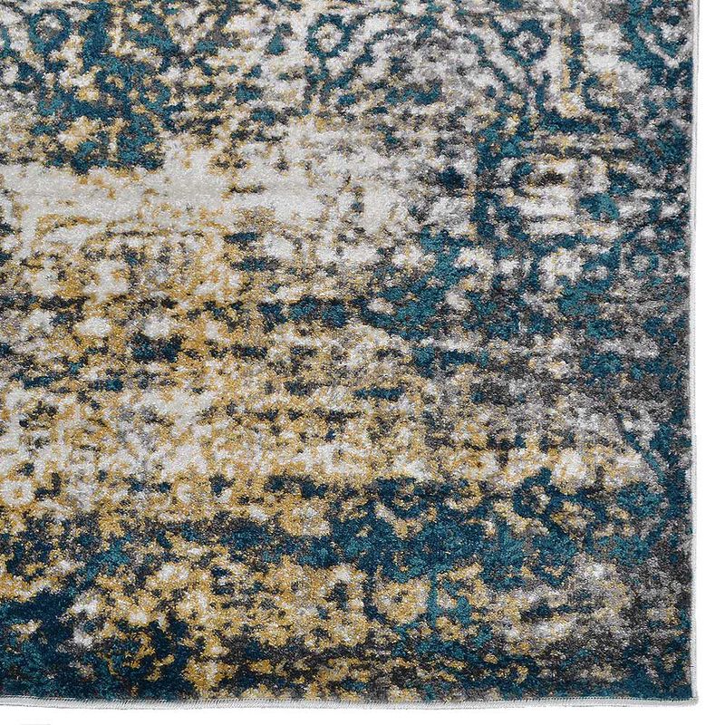 RUGSOTIC CARPETS MACHINE MADE HEATSET POLYPROPYLENE AREA RUGS  - Rectangle Shape, Floral Modern Design, Midium Pile Machine Made Area Rugs (M00006) image number 4