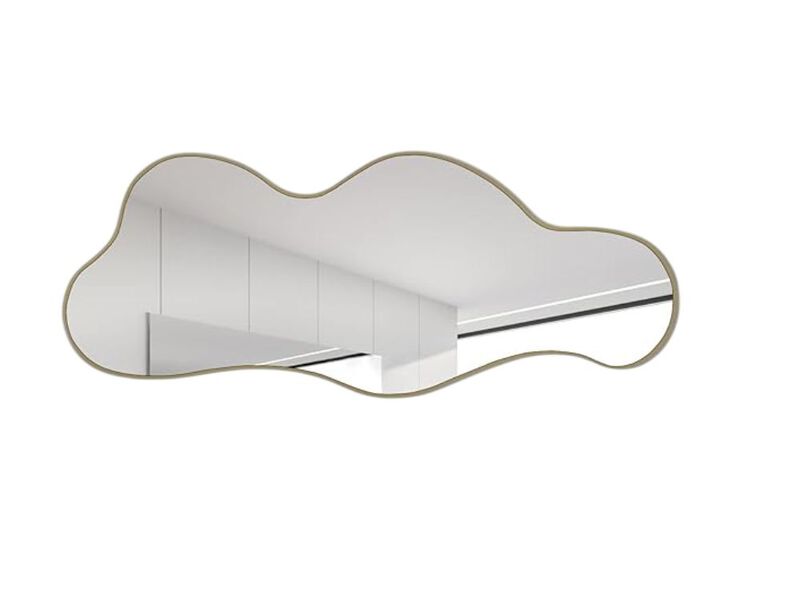 Cloud Mirror &ndash; 39.3" x 16" Gold Irregular Wall Decor Accent