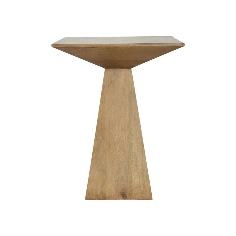 Renwil Garnett Side Table In Beige Color