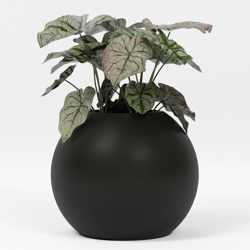 Greenline Fiberglass Nala Globe Planter - Indoor/Outdoor Large Fiberglass Lightweight Planter.