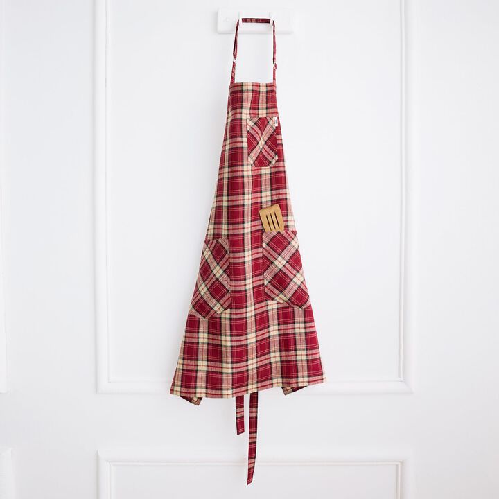 Solino Home 100% Pure Linen Apron - Linen Bib Apron