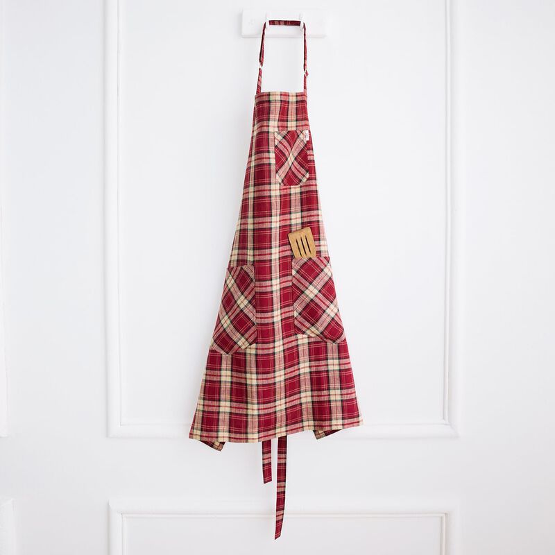 Solino Home 100% Pure Linen Apron - Linen Bib Apron image number 1