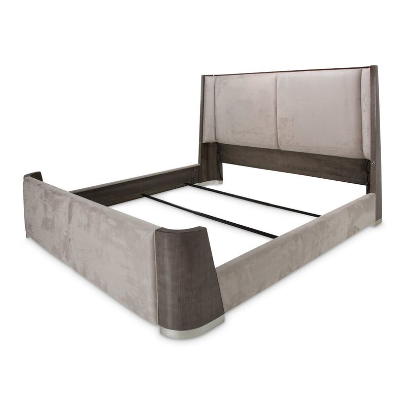 Michael Amini Roxbury Park Eastern King Dual-Panel Bed - Slate
