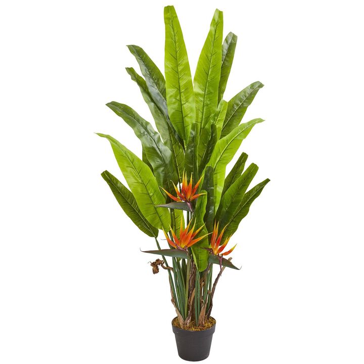 Nearly Natural 4.5-in Bird of Paradise Artificial Plant