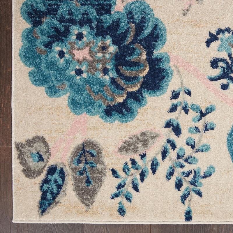 Tranquil TRA02 Ivory/Light Blue 6' x 9' Rug