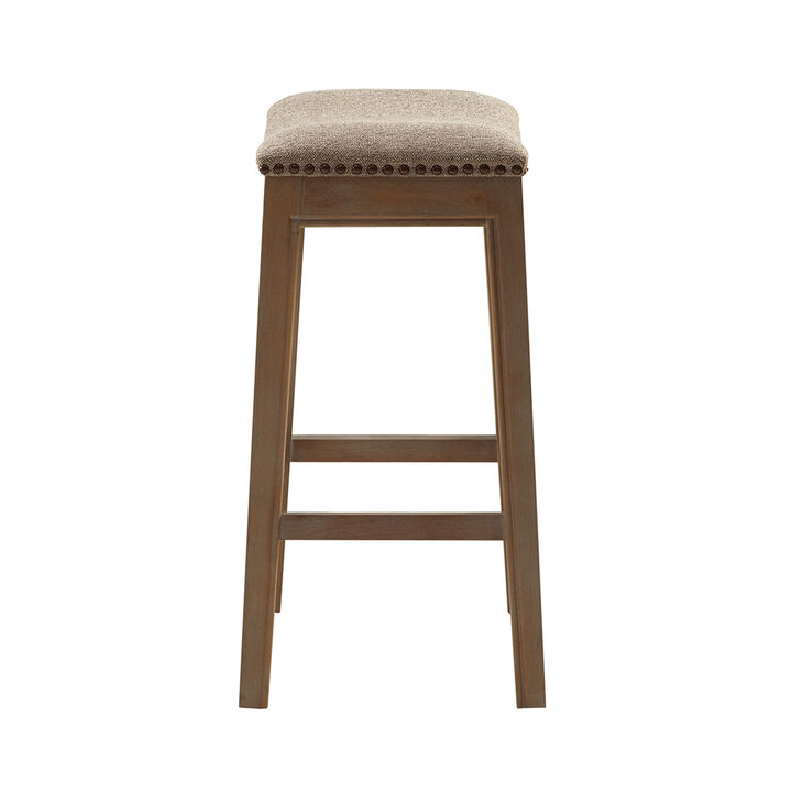 Gracie Mills Jerrell Modern Backless Saddle Counter Stool