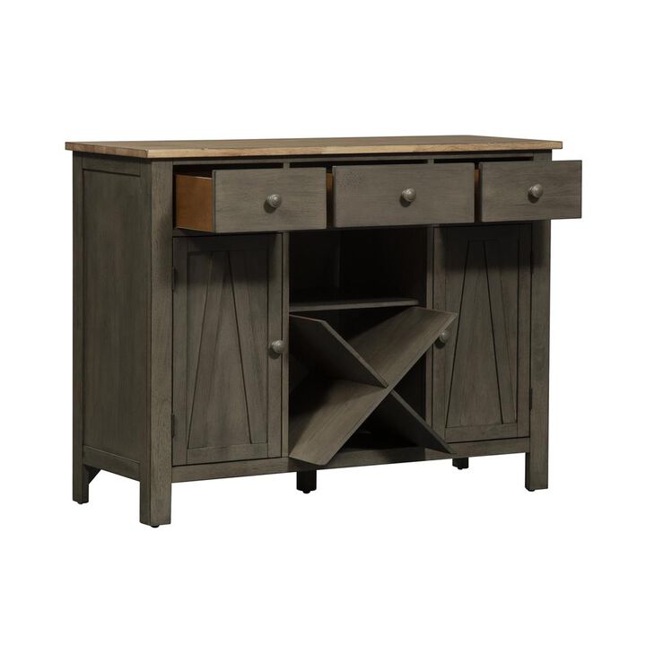 Liberty Furniture Lindsey Farm Server in Weathered