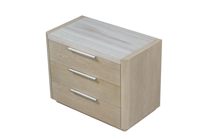 Warner Three Drawer Nightstand image number 3
