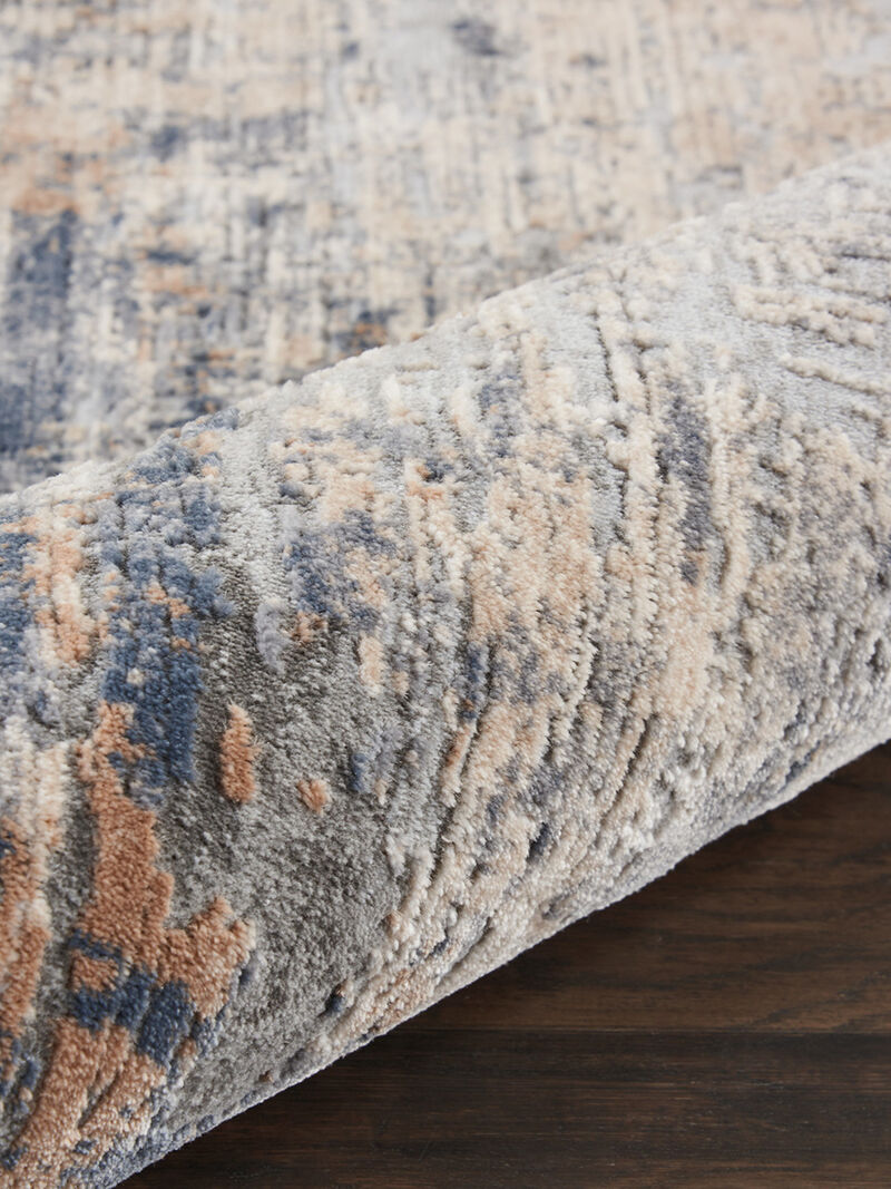 Rustic Textures RUS01 Gray/Beige 3'11" x 5'11" Rug