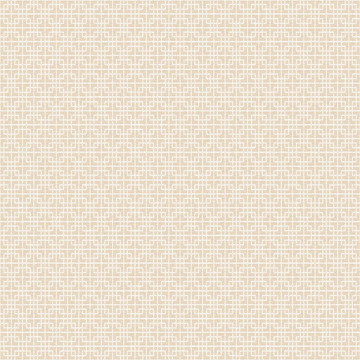 Texstyle Greek Key Texture Beige Wallpaper G56593
