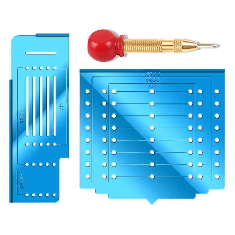 King&Charles Cabinet Hardware Template, Cabinet Handle Template Tool - Cabinet Pull/Knob Template for Cabinet Hardware, Cabinet