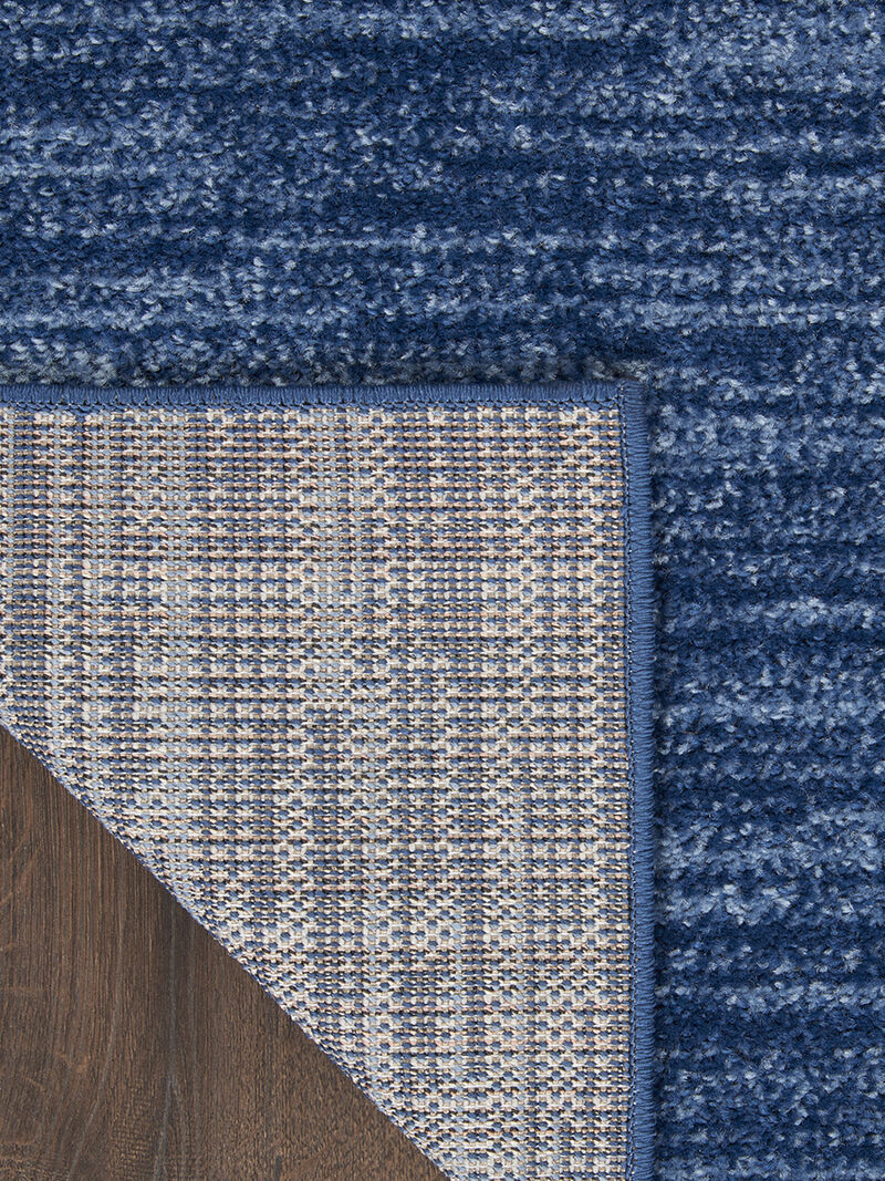 Nourison Essentials NRE01 Navy/Blue 2'2" x 20' Rug image number 2