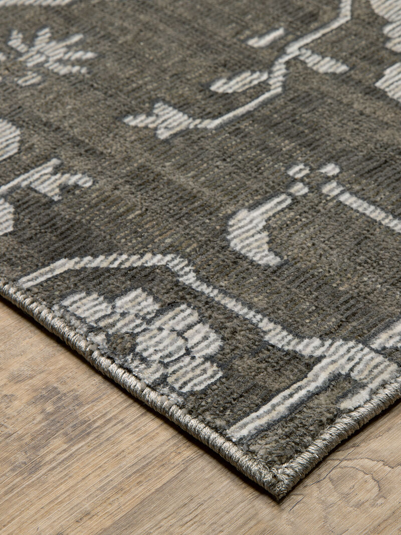 Intrigue 5'3" x 7'6" Grey Rug image number 1