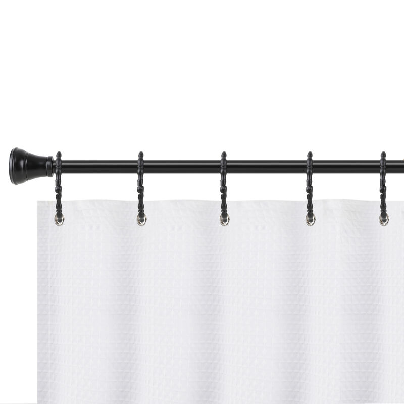12-Piece Proof Zinc Shower Curtain Hooks with Closed Loop image number 4