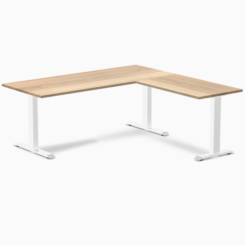 Desky Zero Hardwood L-Shape Office Desk image number 0