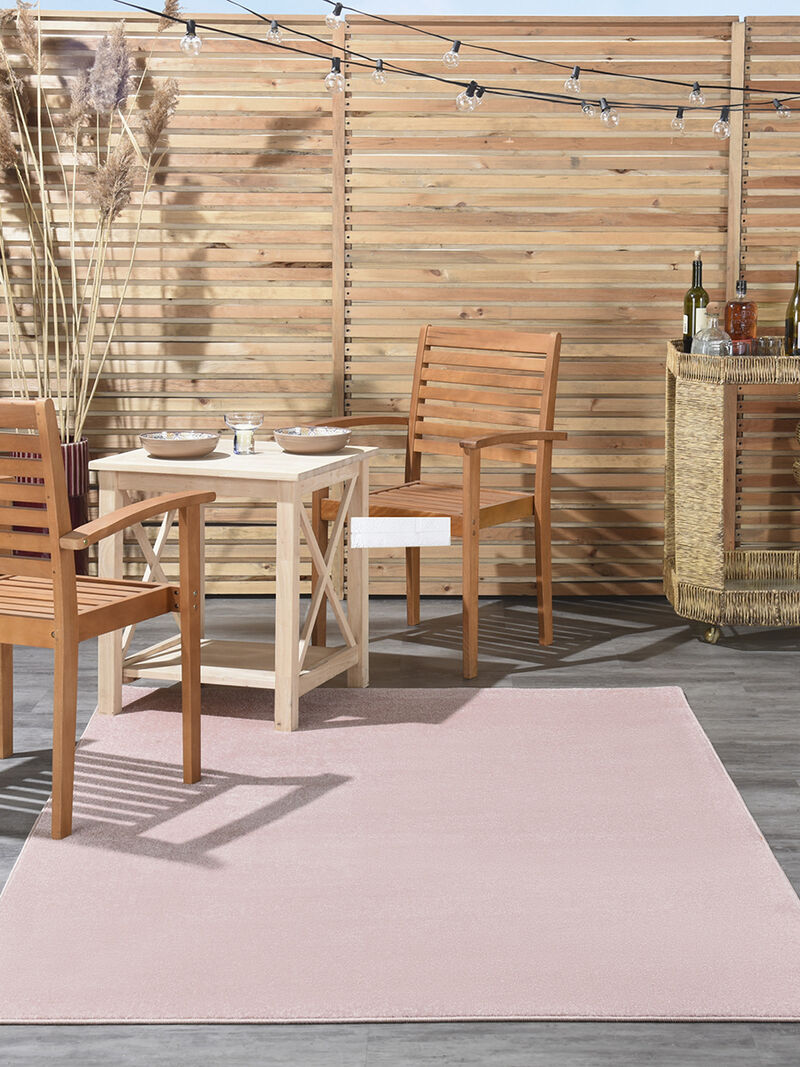 Nourison Essentials NRE01 Pink 5' x 7' Rug image number 1