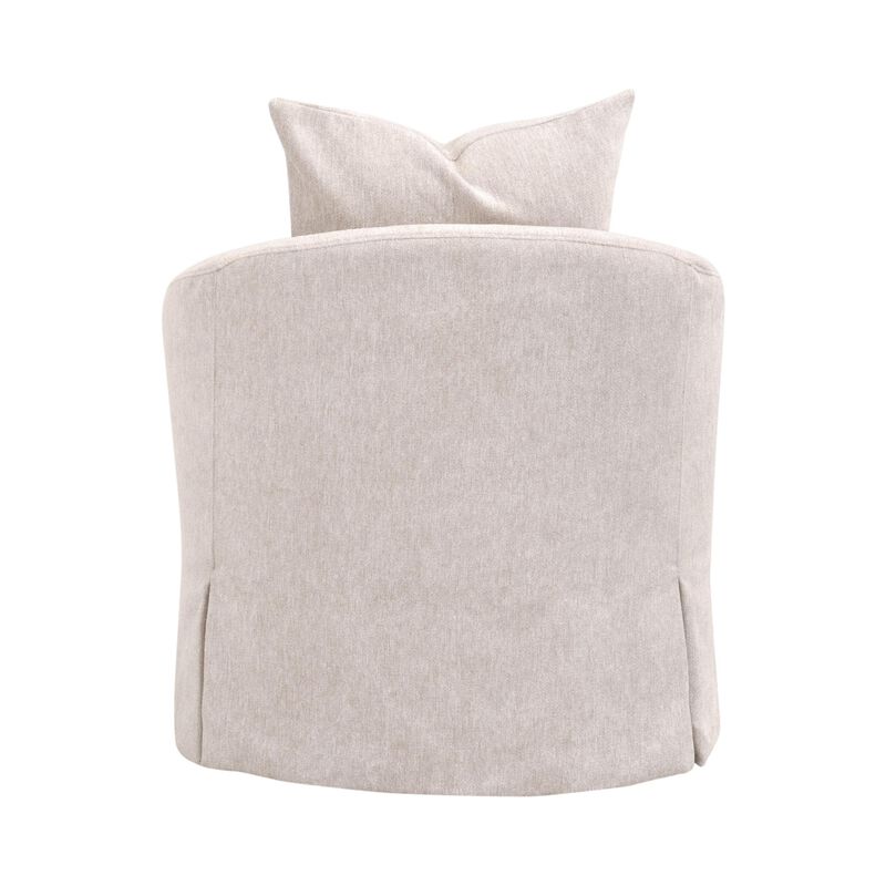 Faye Slipcover Swivel Club Chair image number 4