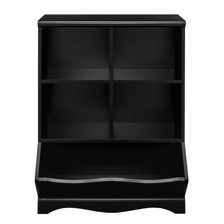 Five-Cubby Open Storage Cabinet