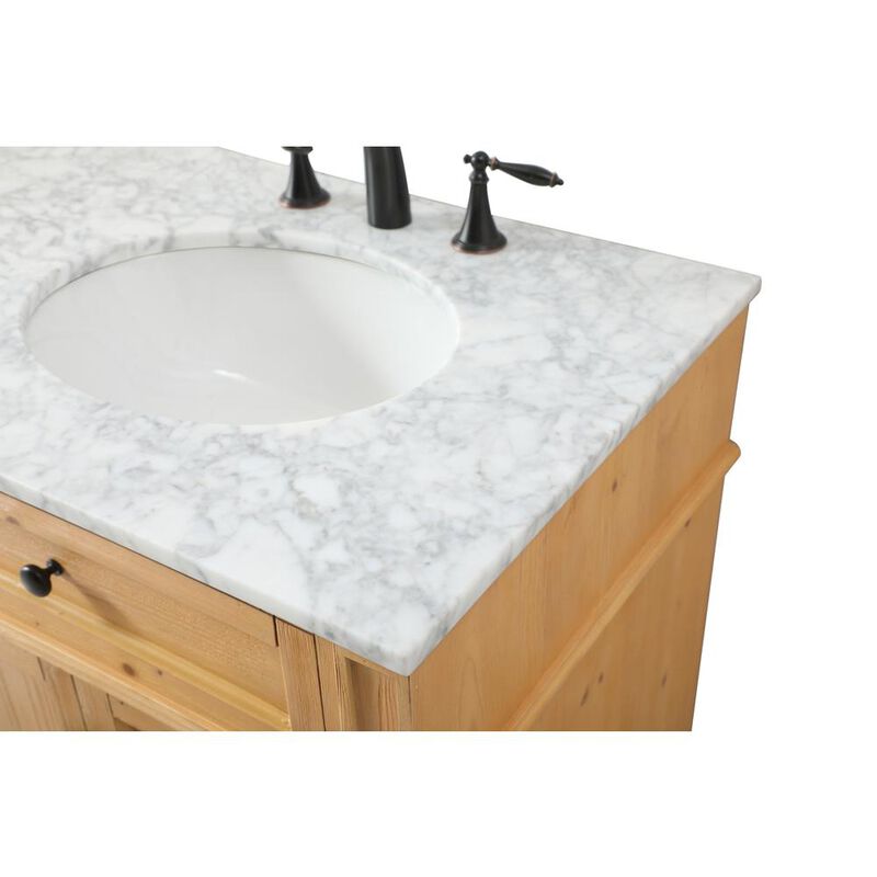 Elegant Kitchen and Bath 60 inch double bathroom vanity in natural wood