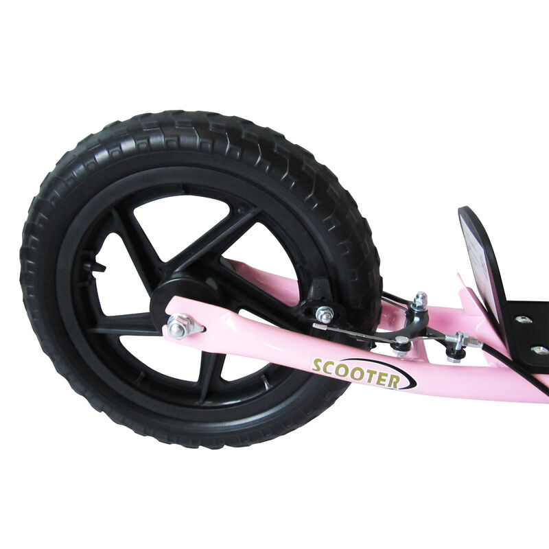 BreeBe Kick Scooter with Adjustable Height Handlebar, Non-slip Footplate, Big Wheels, Rear Brake image number 7