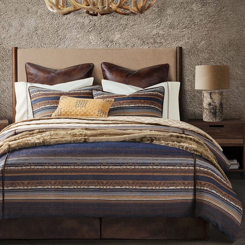 Estes Blue King Duvet Cover Set image number 2