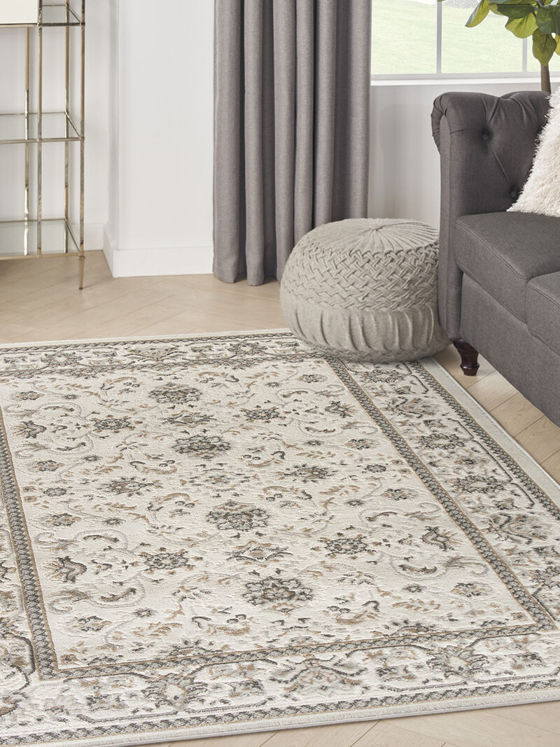 Serenity Home SRH02 Ivory/Mocha 3'11" x 5'11" Rug